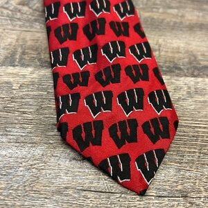 Robert Talbott For Mac Neil and Purnell Silk Wisconsin Badgers Necktie